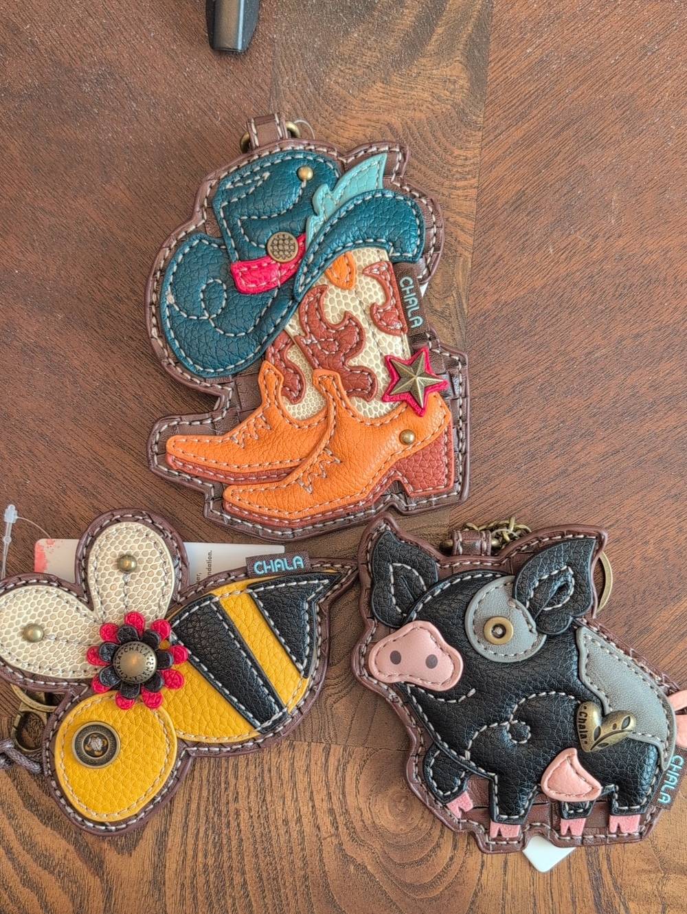 Chala Animal Key Chain Zip Coin Pouch Bag Charm - Choose One - Picture 11 of 12